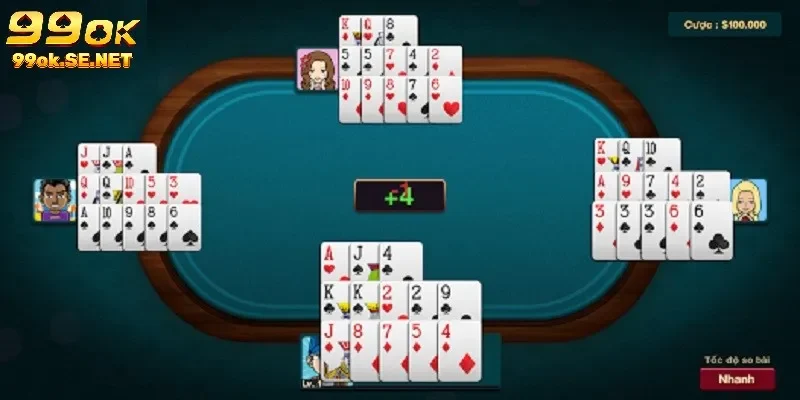 Khi tham gia game nên sử dụng chiến thuật xếp bài hợp lý